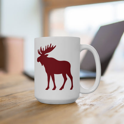 Red Moose Personalized Mug | White Ceramic | 11oz or 15oz