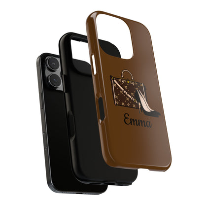 Personalized Shoes & Purse Tough Phone Case | iPhone Samsung Pixel | 10 Color Options