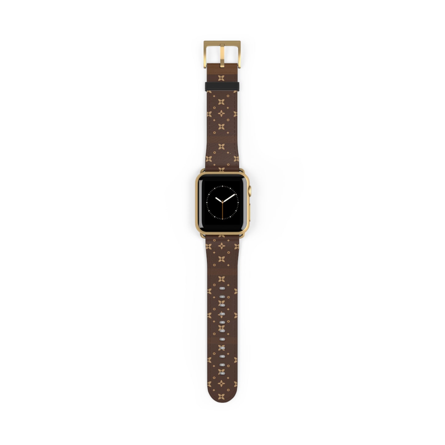 Stylish and Chic Print Apple Watch Vegan Leather Band l Choose Rim and Buckle Color l Black Silver Gold Rose Gold