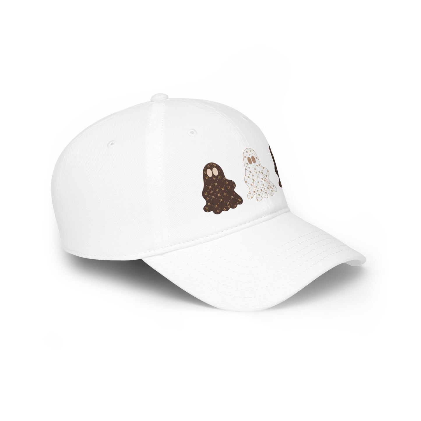 Gorra de béisbol | Blanca o caqui | Sombrero de Halloween con estampado de fantasmas de Sablette