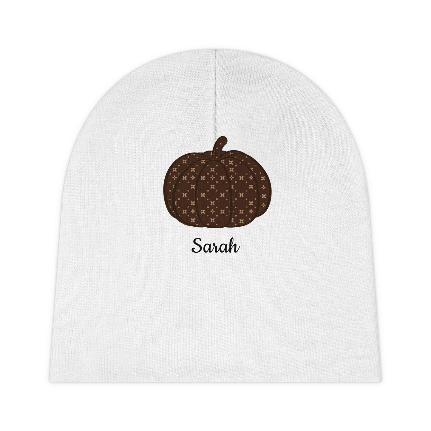 Baby Beanie | Personalizable | Sablette Print Pumpkin Graphic