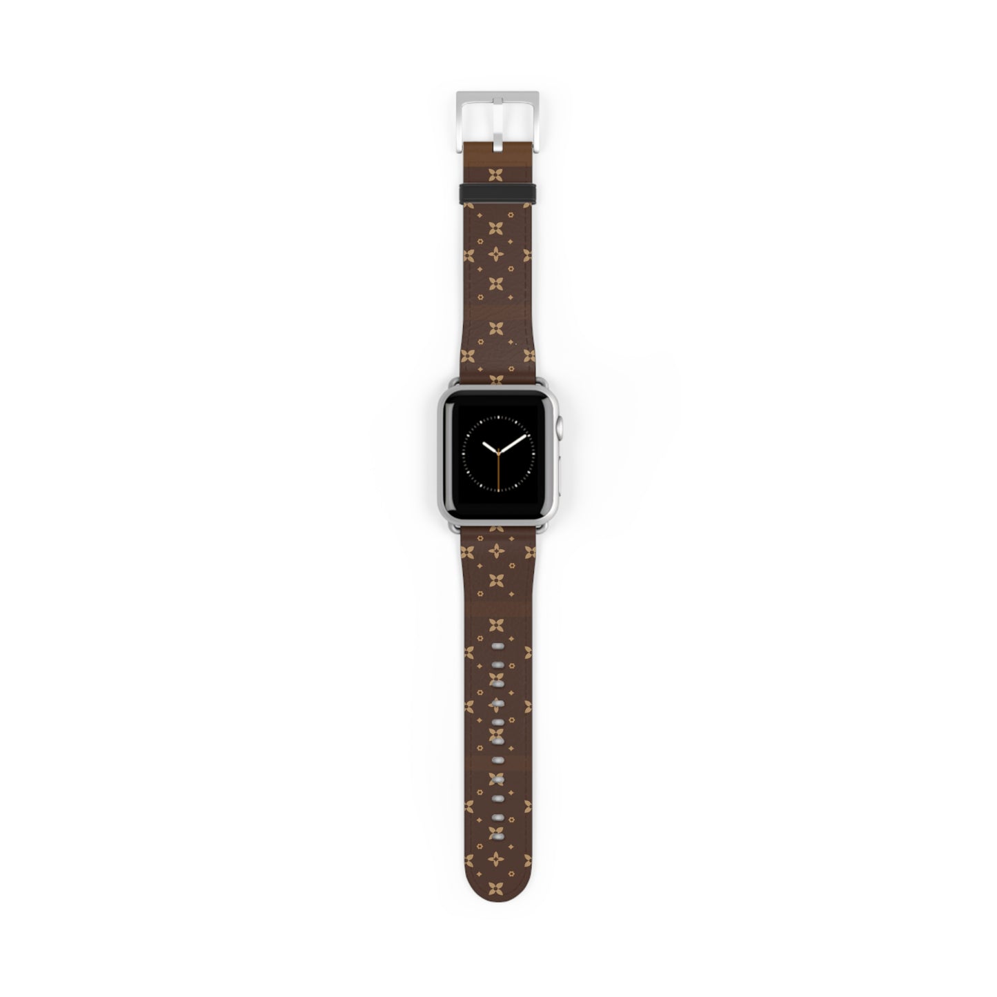 Stylish and Chic Print Apple Watch Vegan Leather Band l Choose Rim and Buckle Color l Black Silver Gold Rose Gold