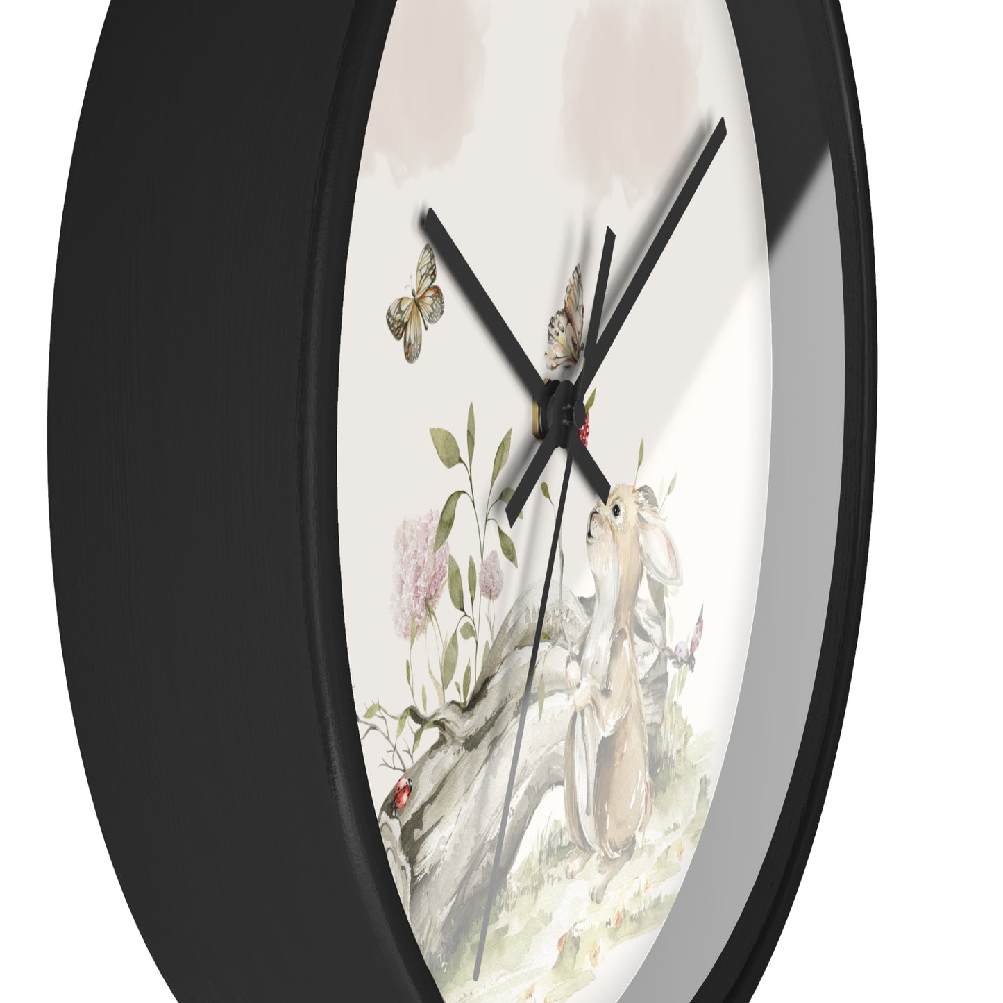 Petits Animaux | Bunny Nursery Wall Clock - Tresor Valeur