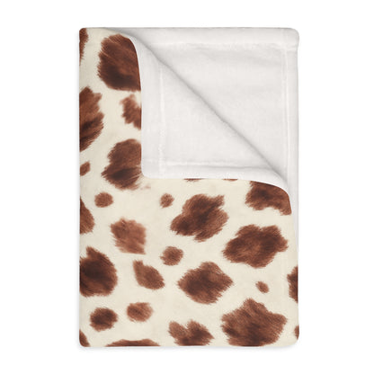 Appaloosa Print Velveteen Blanket | Soft Western Throw | 3 Sizes