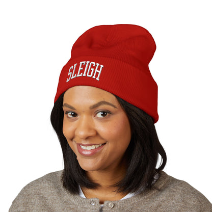 SLEIGH Embroidered Beanie | Red, White or Black