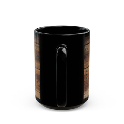 Wanted Poster Black Mug – Personalized 'Wanted Todd' Western Coffee Cup