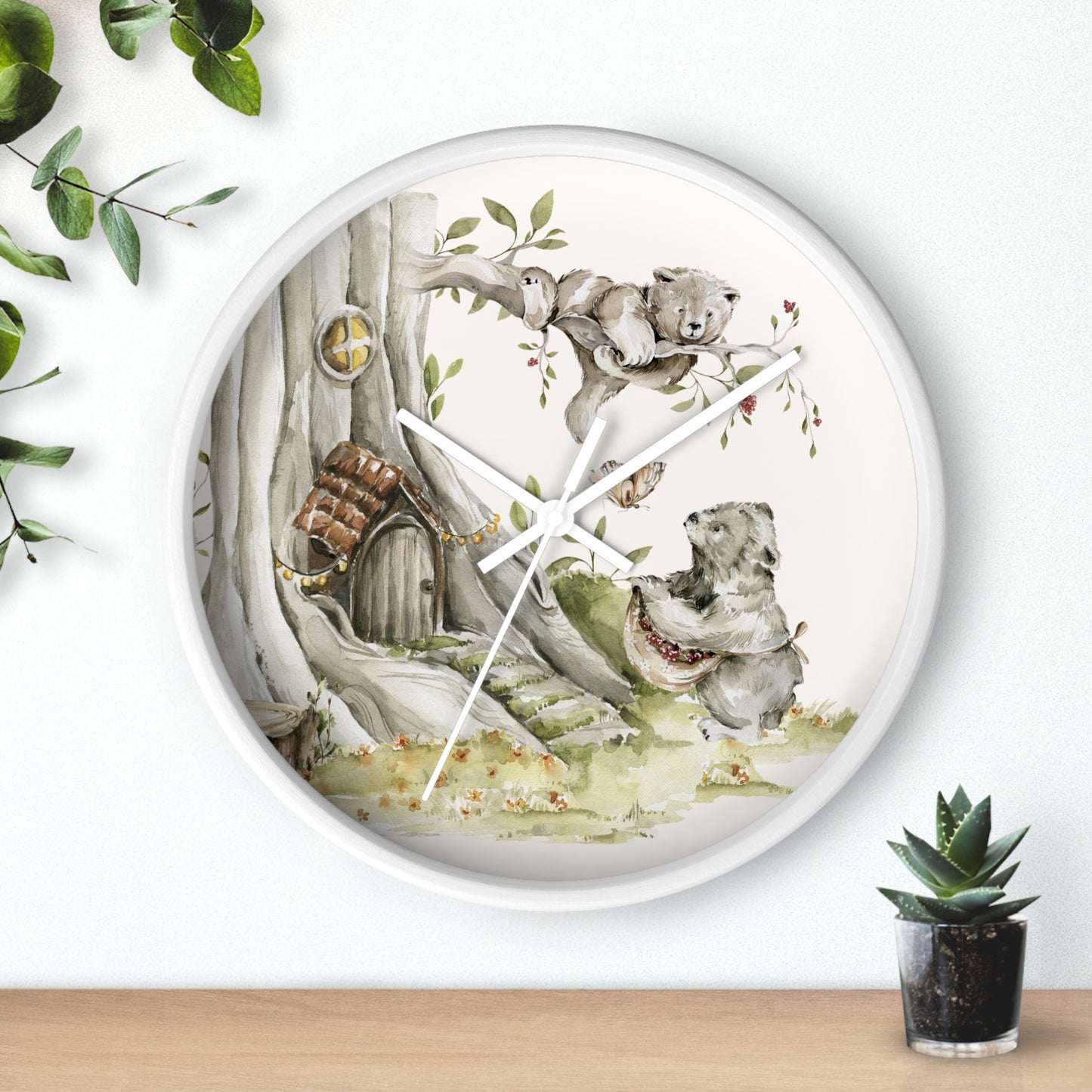 Petits Animaux | Orchard Bears Wall Clock - Tresor Valeur