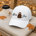 Baseball Cap | Boo-Jee Ghost | White or Khaki | Choose Ghost or Ghost with Cat & Bat