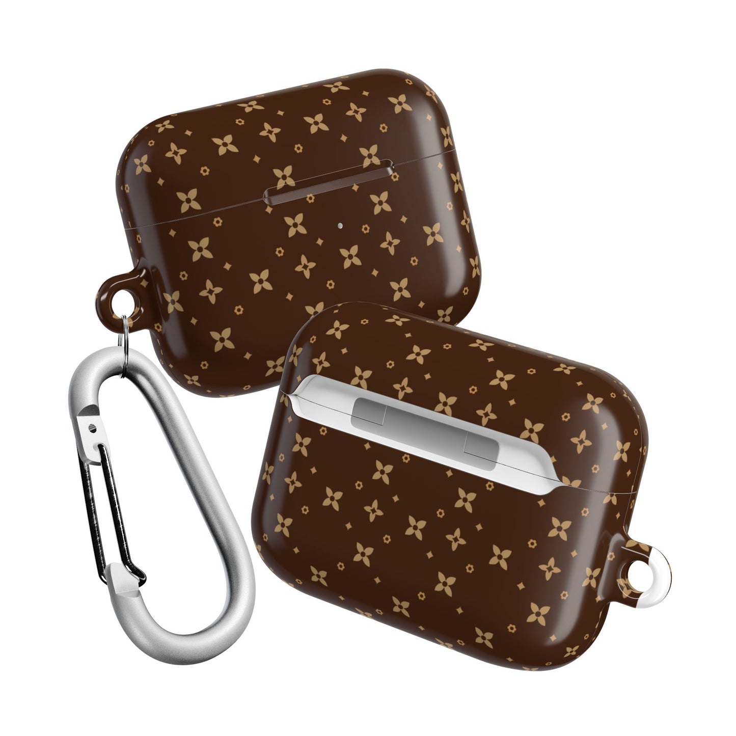 Personalized AirPods Case | Mink Sablette Print | Protective Cover with Keychain