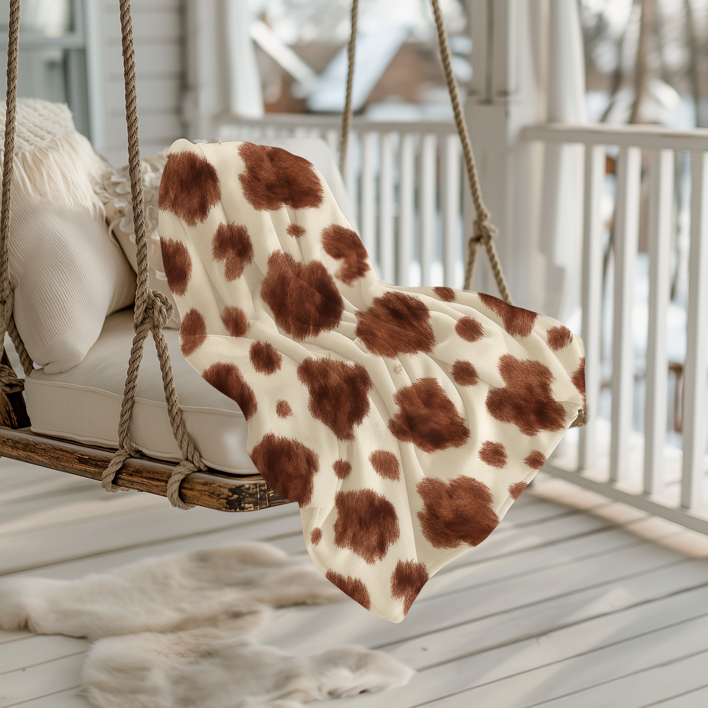 Appaloosa Print Velveteen Blanket | Soft Western Throw | 3 Sizes