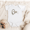 Petits Animaux | Watercolor Animals Monogram Baby Bodysuit - Tresor Valeur