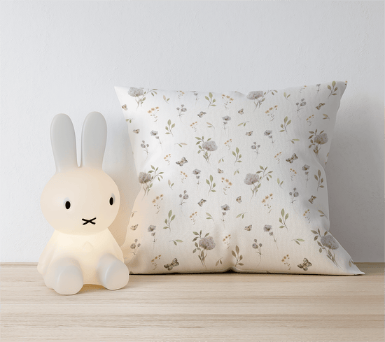 Petits Animaux | Watercolor Animals Monogram Pillow Case 4 Sizes - Tresor Valeur