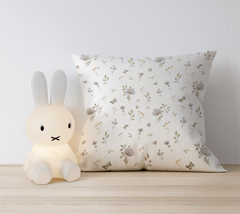 Petits Animaux | Watercolor Animals Monogram Pillow Case 4 Sizes - Tresor Valeur