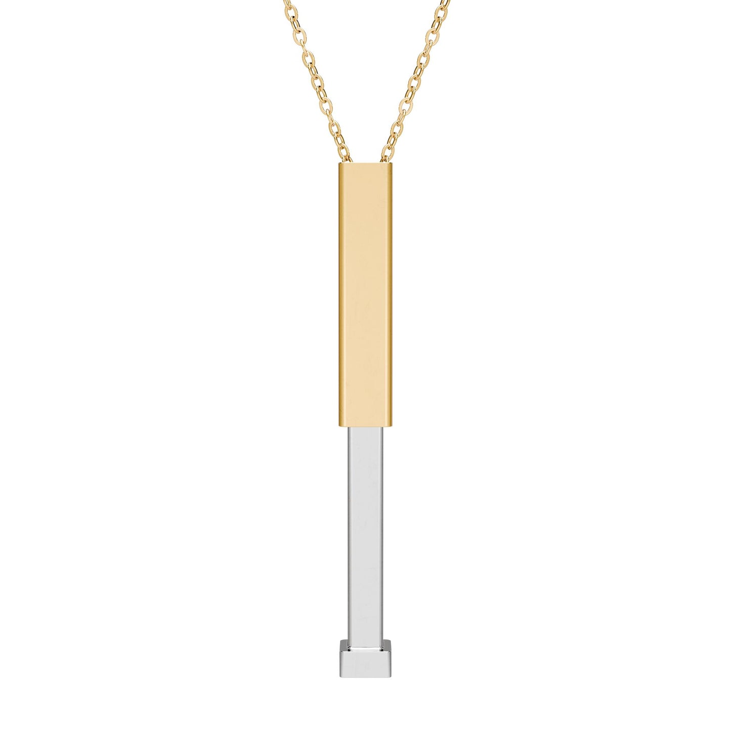 Hidden Message Sliding Bar Necklace | 18K Gold or Stainless Steel