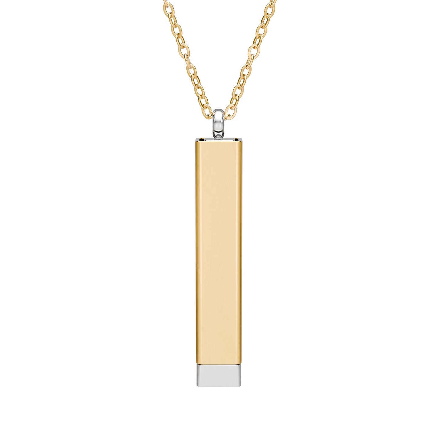 Hidden Message Sliding Bar Necklace | 18K Gold or Stainless Steel