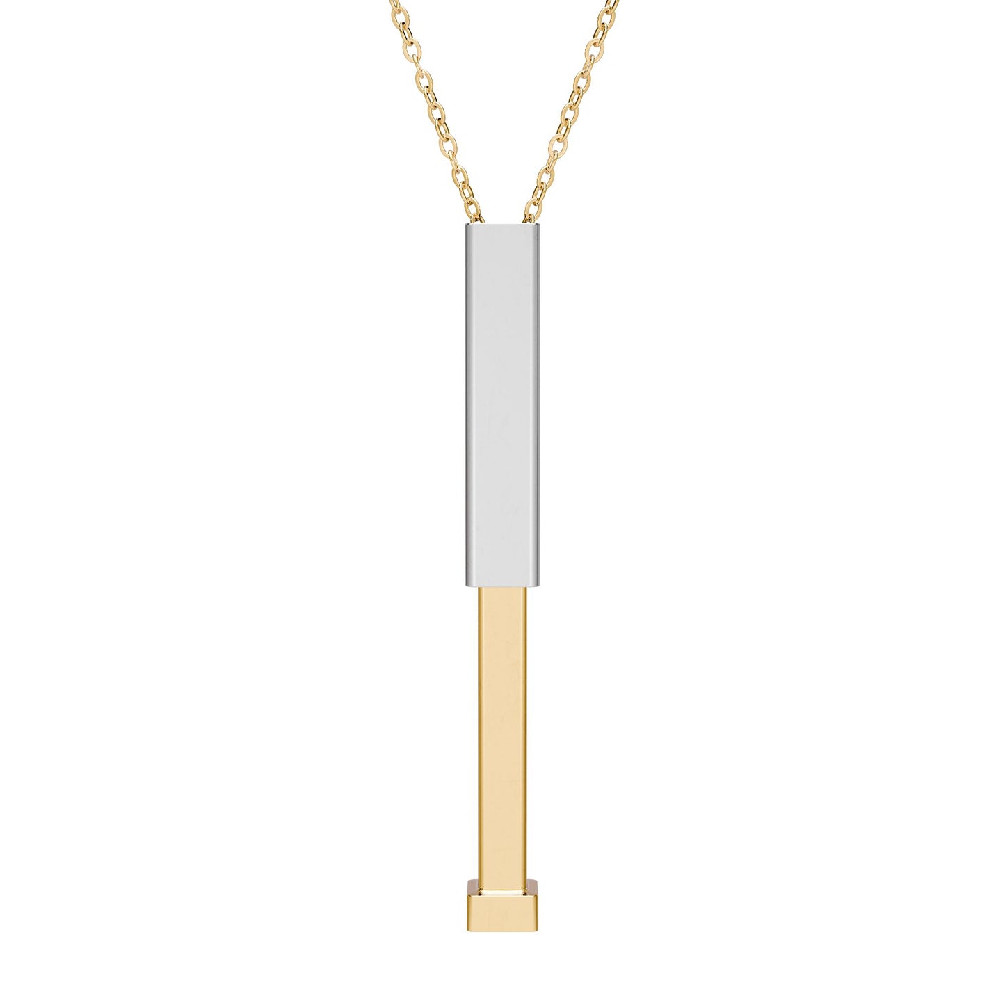 Hidden Message Sliding Bar Necklace | 18K Gold or Stainless Steel