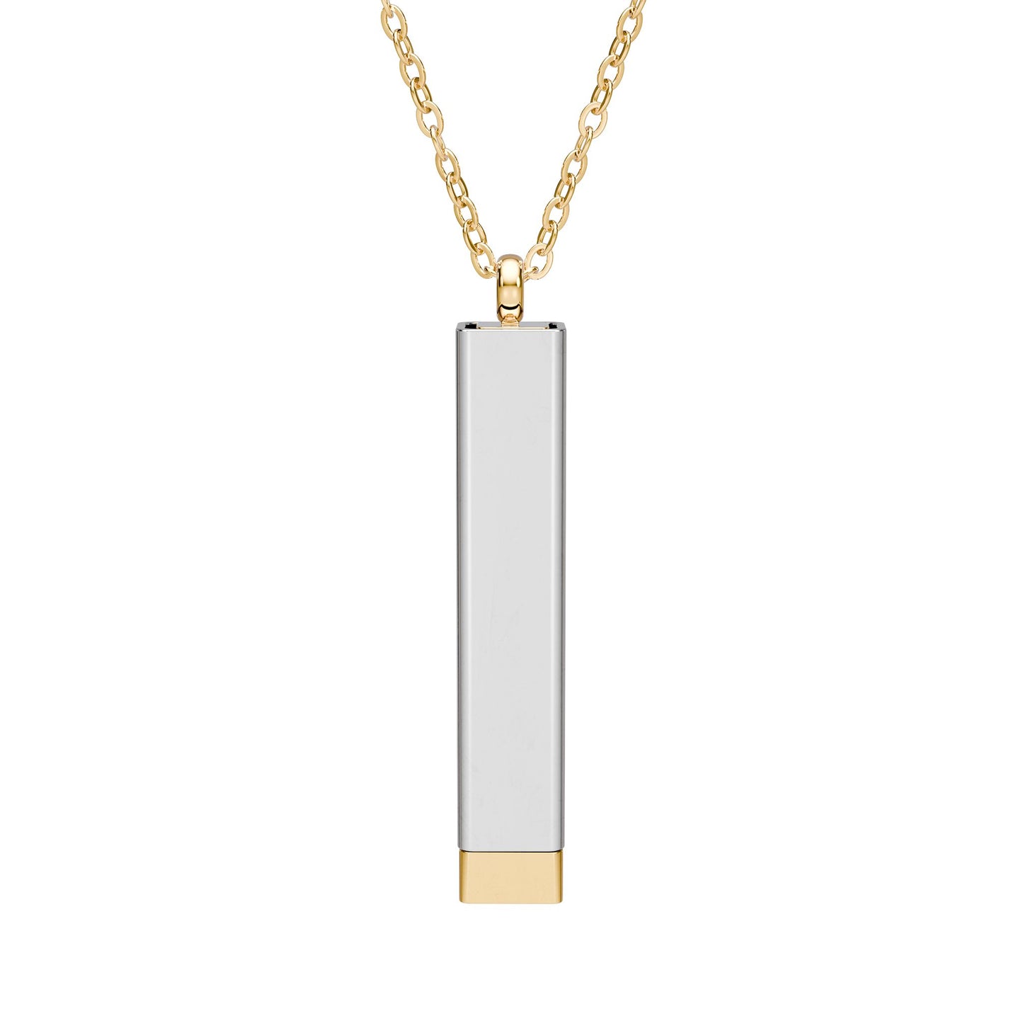 Hidden Message Sliding Bar Necklace | 18K Gold or Stainless Steel