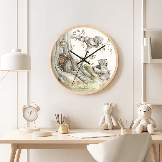 Petits Animaux | Orchard Bears Wall Clock - Tresor Valeur