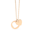 Personalized Heart Cutout Necklace | Engraved Heart Charm Necklace