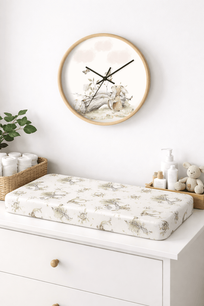 Petits Animaux | Bunny Nursery Wall Clock - Tresor Valeur