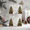 Elegant Christmas Tree Wrapping Paper | Satin Finish | 3 Sizes Available