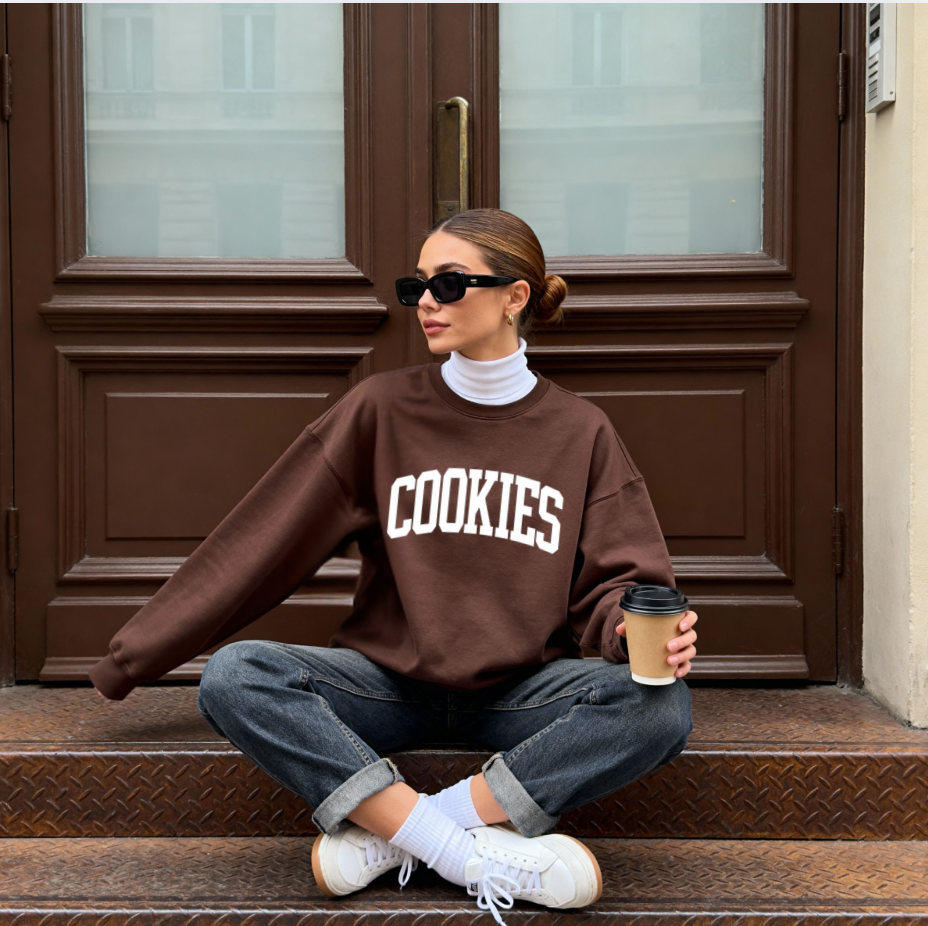 COOKIES Sweatshirt | Personalizable Left Sleeve