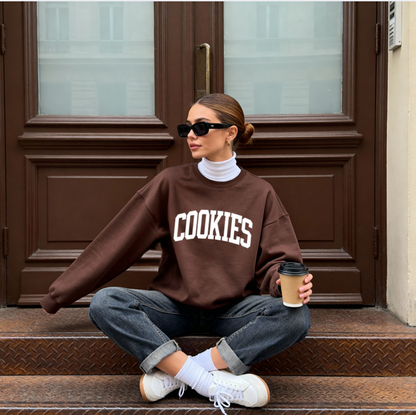 COOKIES Sweatshirt | Personalizable Left Sleeve