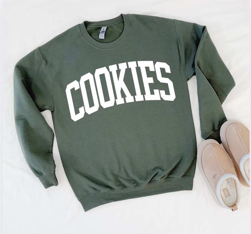 COOKIES Sweatshirt | Personalizable Left Sleeve