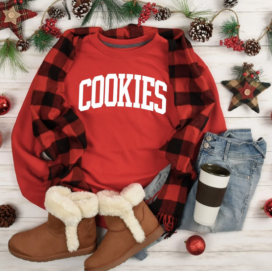 COOKIES Sweatshirt | Personalizable Left Sleeve