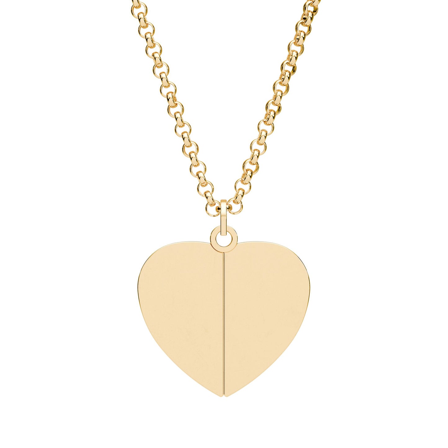 Hidden Message Heart Necklace | Engraved Inside & Out