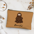Halloween Schminktasche | „Boo-tiful“ Schicker Print Geist | Personalisierbar