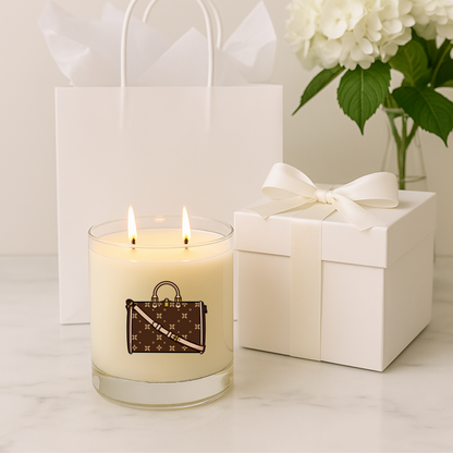 Vela chic personalizable | Diseño de tacones y bolsos