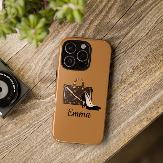Personalized Shoes & Purse Tough Phone Case | iPhone Samsung Pixel | 10 Color Options