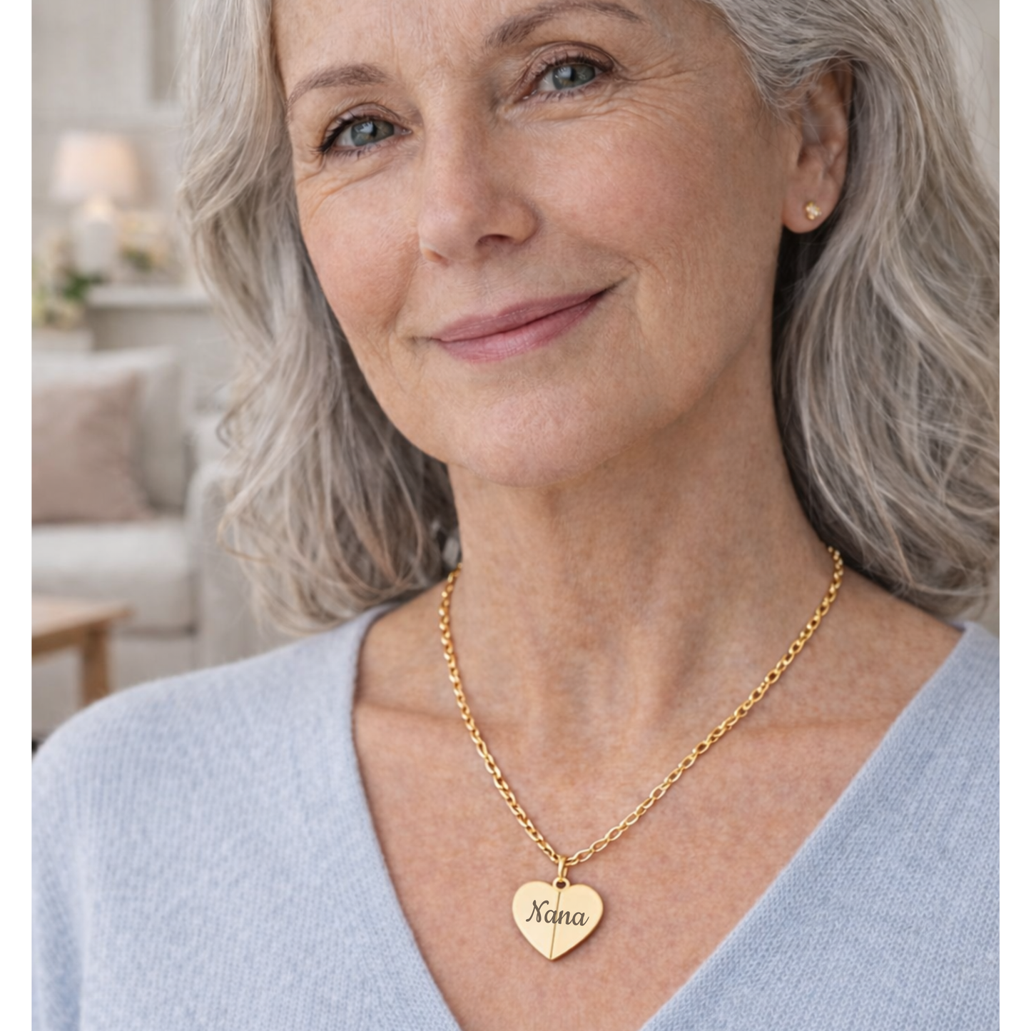 Hidden Message Heart Necklace | Engraved Inside & Out