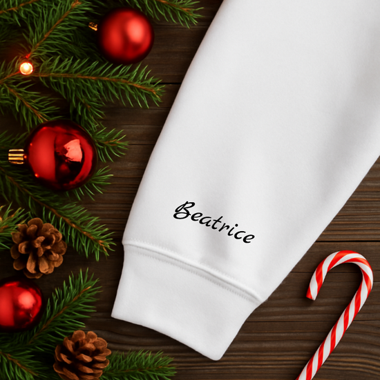 Sudadera con Árbol de Navidad | Cuello Redondo Navideño Personalizable