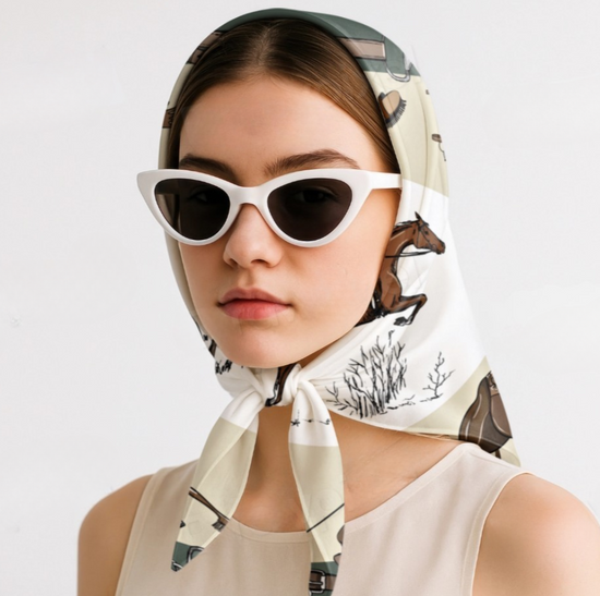 Modern Equestrian Scarf | Multifunctional Lightweight Scarf | 3 Sizes