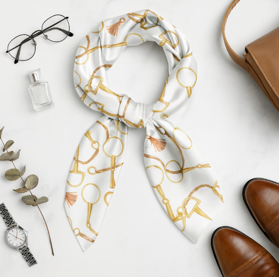 Modern Equestrian Collection | Horse Bit & Tassel Bandana
