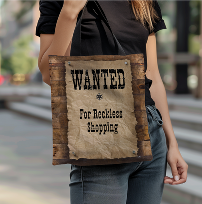 Wanted Poster Tote Bag | Urban Cowgirl Collection