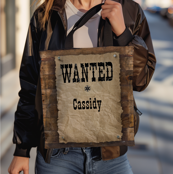 Wanted Poster Tote Bag | Urban Cowgirl Collection