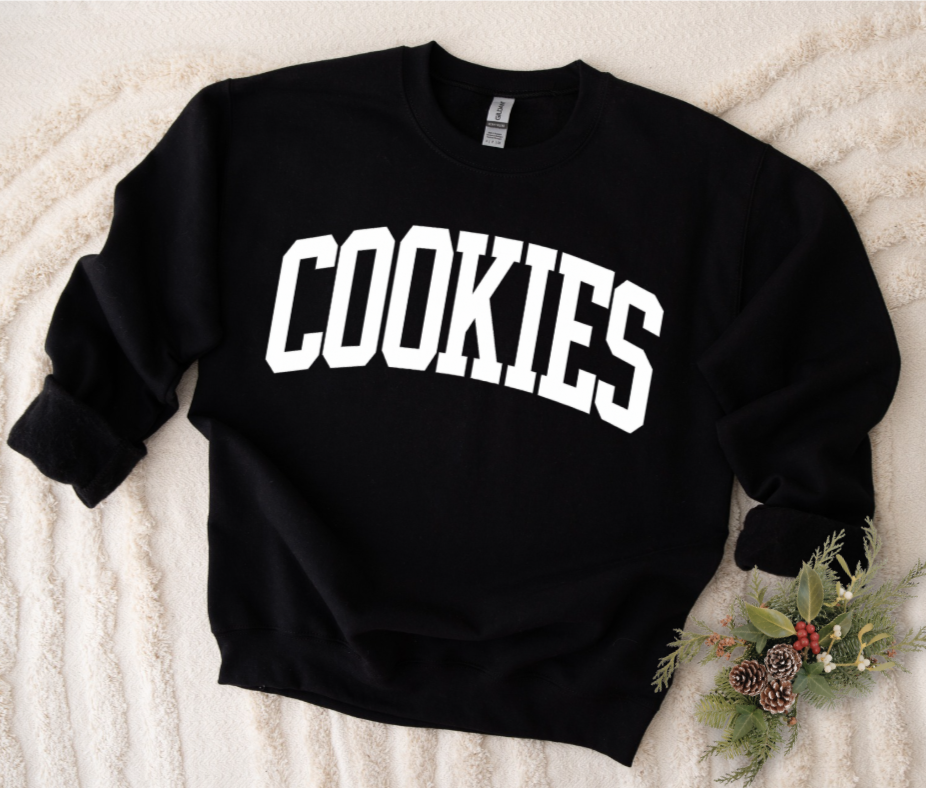 COOKIES Sweatshirt | Personalizable Left Sleeve