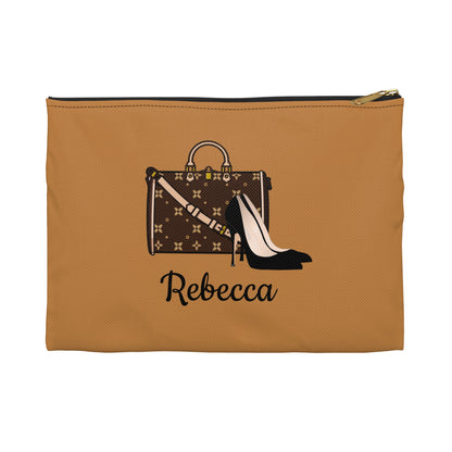 Personalized Makeup Bag – Shoes & Purse or Purse‑Only Graphic | Custom Cosmetic Pouch by Tresor Valeur