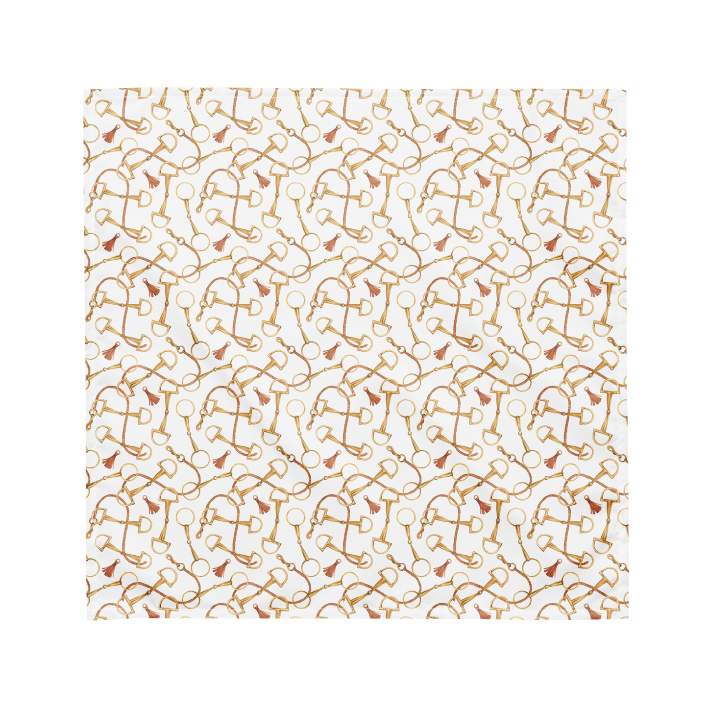 Modern Equestrian Collection | Horse Bit & Tassel Bandana