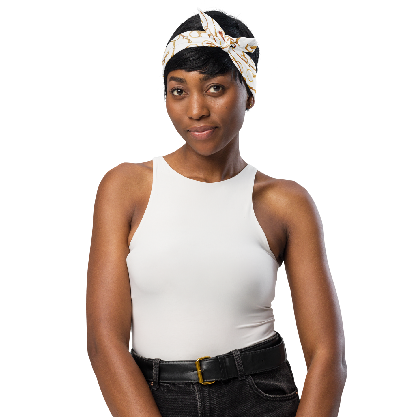 Modern Equestrian Collection | Horse Bit & Tassel Bandana