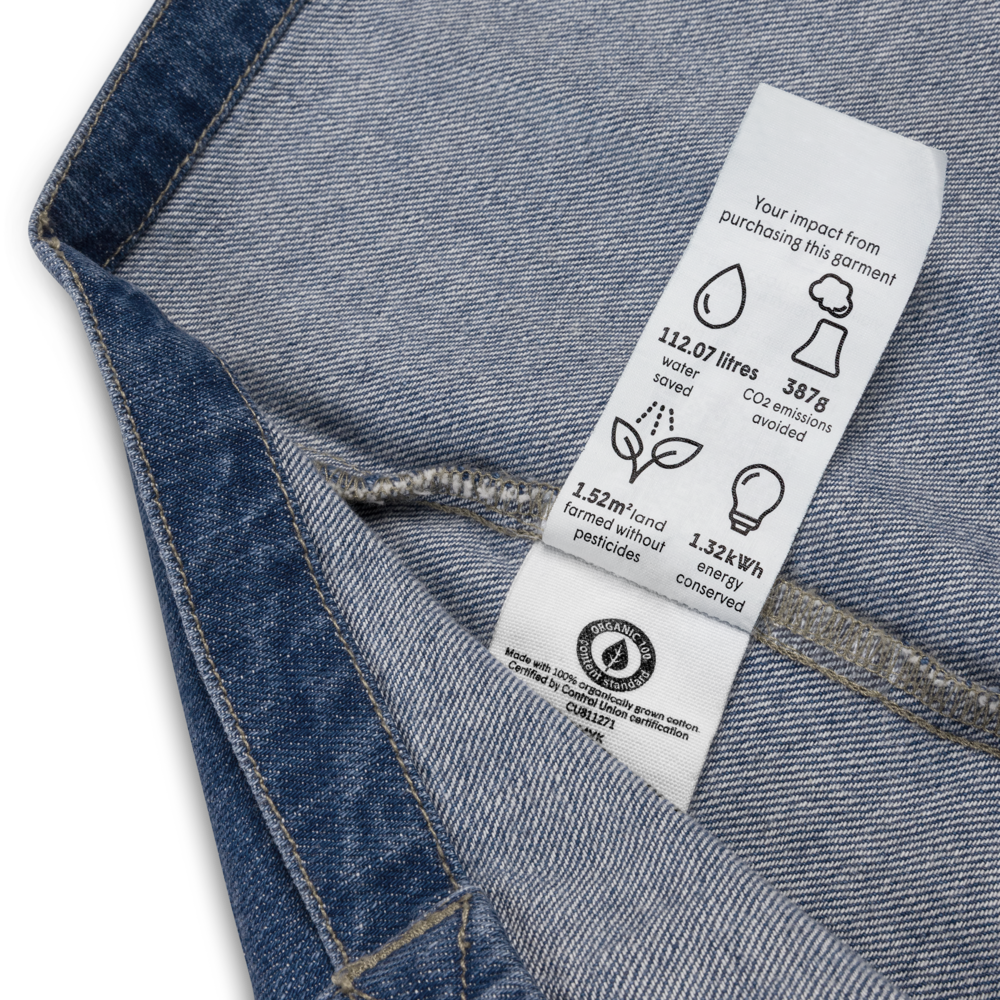 Modern Equestrian l Organic Denim Tote Bag | Line Art Horse